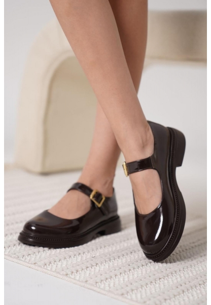 Yokox Kahverengi Rugan Oxford Ayakkabı