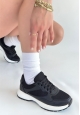 Slar Siyah Cilt Bağcıklı Spor Ayakkabı